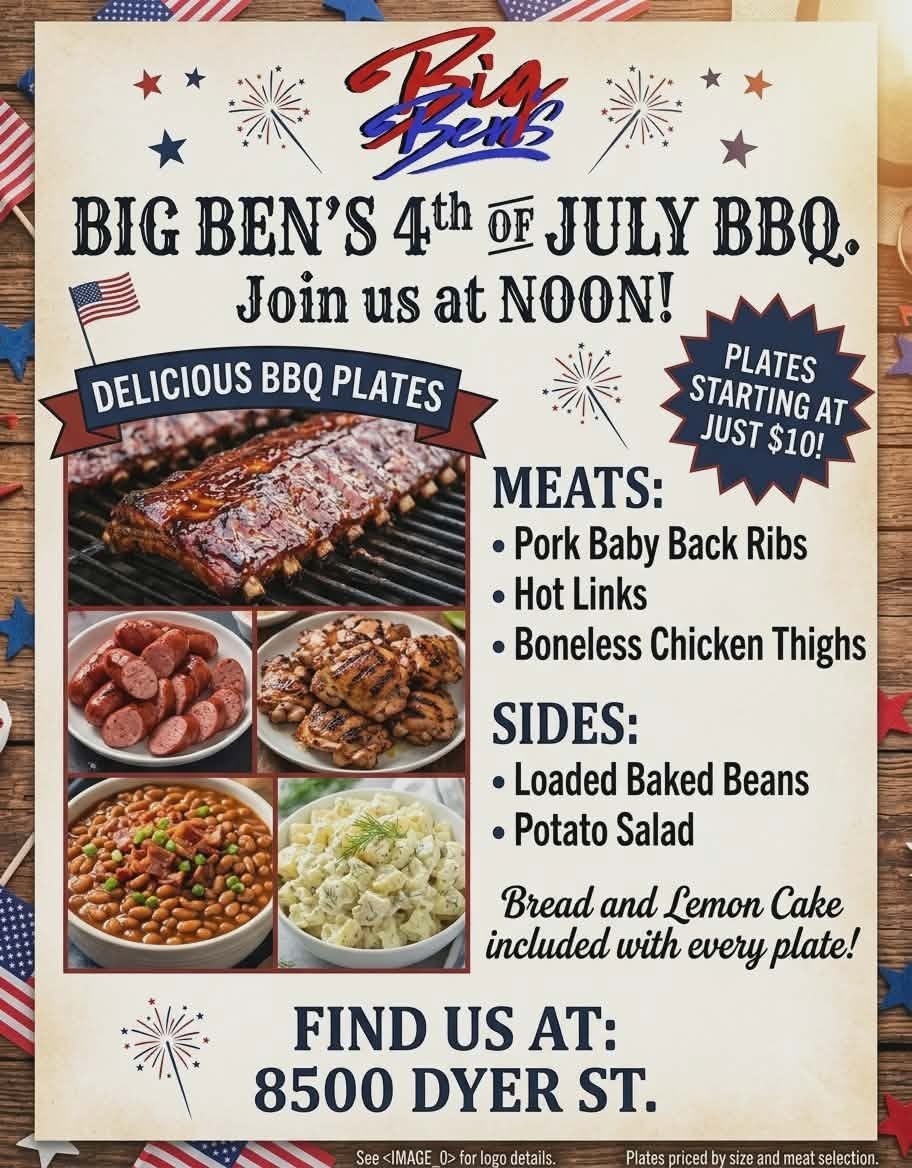 4th of July BBQ Plates